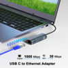 Picture of USB C to Ethernet Adapter with 100W Charging Port, Aibilangose 1Gbps Ethernet to USB C Adapter for Chromecast with Google TV, Type-C Gigabit Ethernet LAN Network Adapter with Power Delivery