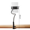 Picture of ZUYEE Gooseneck Tablet Mount Holder for Bed 4-10.5" Devices iPad Clamp Stand Kindle Holder Flexible 30 inch Arm Clip for iPhone iPad Air Mini Galaxy Tabs Kindle Fire Switch Cell Phone Black