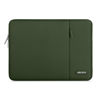 Picture of MOSISO Laptop Sleeve Bag Compatible with MacBook Air 15 inch M3 A3114 M2 A2941 2023 2024 / Pro 15 inch A1990 A1707, Surface Laptop 15, Dell XPS 15, Polyester Vertical Case with Pocket, Army Green