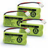 Picture of BAOBIAN BT183342/BT283342 2.4V 400mAh Ni-Mh BT166342/BT266342 BT162342/BT262342 Cordless Phone Pack CS6709 CS6609 CS6509 CS6409 EL52100 EL50003 (4 Pack)