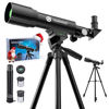 Picture of YUANZIMOO Telescope Kids Telescope 50mm Aperture 360mm AZ Astronomical Portable Telescope for Kids Adults Beginners with Tripod Black