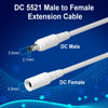 Picture of 12V DC Power Extension Cable 20 FT (2-Pack), 5.5 mm x 2.1 mm 5521 Male to Female Supply Adapter Cord, Compatible with CCTV Security Camera, IP Network, DVR Standalone, LED Strip, Router, 5V 9V 12V 24V