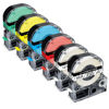 Picture of Pristar Compatible Label Tape Replacement for Epson LK-4WBN LK-4TBN LK-4LBP LK-4RBP LK-4YBW LK-4GBP 12mm 0.47” Work for Epson LabelWorks LW-300 LW-400 LW-500 LW-600P LW-700 Label Maker, 6-Pack