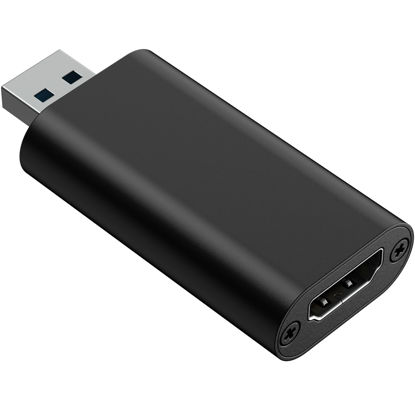 Picture of 4K HDMI to USB 3.0 Video Capture Card, 4K Cam Link Card Game Capture Card Adapter Screen Record Capture Device for Streaming, Gaming, Video Conference, Teaching, Live Broadcasting