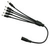 Picture of GINTOOYUN DC 5.5mm x 2.1mm Splitter Cable, 1 Female to 5 Male DC Splitter Adapter 12V DC Power Extension Cable for LED Strip Light, CCTV Security Camera 0.7m (1 to 5 Way)
