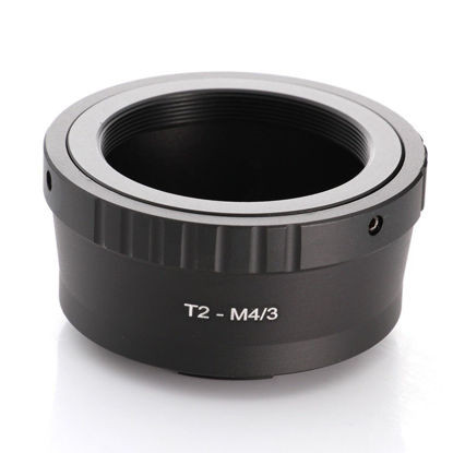 Picture of FocusFoto Adapter Ring for T2 T Mount Lens to Olympus Pen and Panasonic Lumix Micro Four Thirds (MFT, M4/3) Mount Mirrorless Camera Body EP5 E-PL7 GH4 GH5 GF6