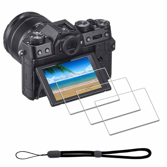 Picture of iDaPro Screen Protector for Fujifilm X-S10 X-T30 X-T20 X-T10 X-T100 XF10 X-A1 X-A2 Fuji XS10 XT30 XT20 XT10 XT100 XF10 XA1 XA2 [3 Pack] Tempered Glass Easy Installation