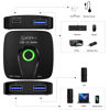 Picture of USB 3.0 Switch,2 in 1 Out USB Switcher Selector USB 3.0 Switch for 2 Computers/Laptops Share 1 USB Device,Come with Wired Control and 2 UBS 3.0 Cables