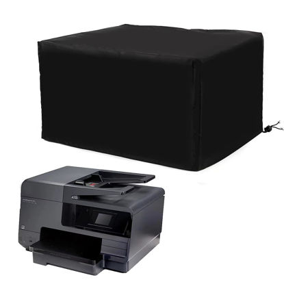 Picture of Printer Dust Cover Compatible with HP OfficeJet Pro 8139e/9125e/9025e Printer,Oxford Anti-Static Waterproof Black Printer Covers (Black, 19.68 x 17.71 x 11.81)