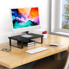 Picture of BESIGN MS01 Monitor Stand Riser, Height Adjustable Laptop Stand, Computer Monitor Stand for Monitor, Computer,Laptop,Printer (Black)