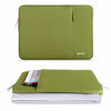 Picture of MOSISO Laptop Sleeve Bag Compatible with MacBook Air 13 inch M3 M2 M1 2018-2024 / Pro 13 inch M2 M1 2016-2024, Polyester Vertical Case with Pocket, Chartreuse