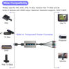 Picture of Bcrokory HDMI to Component Converter with Scaler Function, 1080P HDMI to YPbPr Scaler Converter Supports 1080i HDMI Input(HDMI and Component Cables Included)