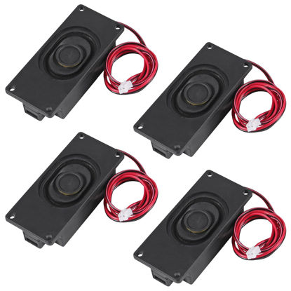 Picture of ACEIRMC 4pcs Speaker 3 Watt 8 Ohm Mini Speaker 8ohm 3w Loundspeaker Micro Speaker for Arduino with JST-PH2.0 Interface for Small Electronic Projects Advertising Machines LCD TV Monitors