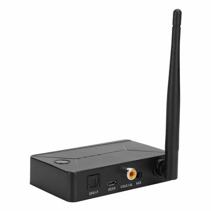Picture of TX13 Bluetooth5.0 Transmitter Receiver, Dual Purpose Bluetooth Adapter with Fiber Optics, 3.5mm Digital to Analog Audio Converter