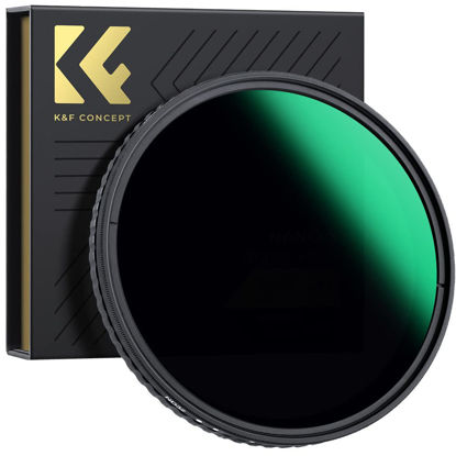Picture of K&F Concept 62mm Variable ND Lens Filter ND32-ND512 (5-9 Stops) Adjustable Neutral Density Lens Filter with 28 Multi-Layer Coatings for Camera Lens (Nano-X Series)