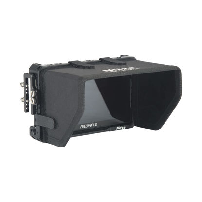 Picture of Nitze LUT5 Cage for Feelworld LUT5 5.5" with HDMI Cable Clamp and Sunhood - JT-F02B