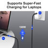 Picture of USB C to USB C Cable, 3.2 Gen 2 USB-C Cable 10ft - 4K UHD 20Gbps USB C Cable 100W PD Fast Charging Cable for MacBook Pro, for iPad Pro, Nylon Braided, Black.
