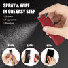 Picture of walrfid 2 Pack Car Screen Cleaner, Computer Screen Cleaner Spray and Wipe, Laptop Cleaning Mist Kit for Electronic iPad, iPhone, Phone, MacBook, TV, Car Monitor Display, with Graffiti Case, Black Red