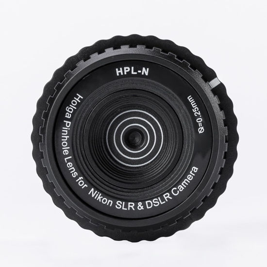 Picture of Holga HPL-N 0.25mm Pinhole Lens for Nikon SLR & DSLR Camera(Black