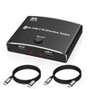 Picture of XMSJSIY USB C Type-C Switcher 1 in 2 out/2 in 1 out 8K@60Hz 4K@120Hz Type-C Bi-Directional Switch Selector Support 48Gbps Data Transmission with Type-C Cables for PC Monitor HDTV-1 PCS