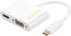 Picture of CableCreation [2 Pack USB C to VGA and HDMI Adapter, USB C to VGA Adapter for Monitor Compatible with iPhone 15 Plus/15 Pro Max, MacBook Pro, iPad Pro 2020, Yoga 910, Surface Pro, Pixel