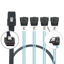Picture of WLGQ Array Disk Cable Mini SAS 36Pin (SFF-8087) to 4 SATA 7Pin Cable, Mini SAS Host/Controller to 4 SATA90° Elbow Target/Backplane, 1M(3.3FT)