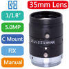 Picture of FA 35mm Machine Vision 1/1.8" Fixed Focus Lens Industrial Camera C-Mount Lens