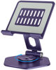 Picture of SOJUNER Tablet Stand Holder for Desk, Swivel iPad Stand with 360 Rotating Base, Aluminum Foldable Desktop Stand Holder Compatible with All Tablet Such as iPad Pro 12.9,11,10.5,9.7, Purple