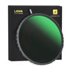 Picture of LENSKINS 67mm True Color Variable ND Filter, ND2-64(1-6 Stops) Adjustable Neutral Density Filter, 28 Multi-Layer Coating HD Optical Glass,Water Repellent & Scratch Resistant
