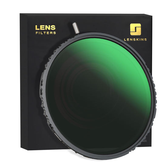 Picture of LENSKINS 82mm True Color Variable ND Filter, ND2-64(1-6 Stops) Adjustable Neutral Density Filter, 28 Multi-Layer Coating HD Optical Glass,Water Repellent & Scratch Resistant