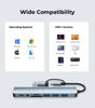 Picture of LUKCOZMO USB Hub USB C Hub USB Splitter 7 in 1 USB Extender with 4 USB Port 1 USBC Port TF/SD Card Reader Audio Output Compatible with MacBook/Pad Pro/Dell/HP Laptop/Phones…