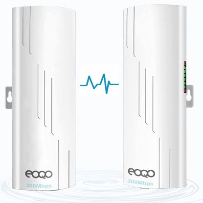 Picture of Wireless Bridge Point to Point Outdoor for Starlink Satellite Internet Extension, 5.8GHz 100Mbps Starlink WiFi Extender,Outdoor Access Point, 3KM Ethernet Bridge with 2 RJ45 LAN Port 2-Pack