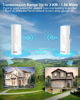 Picture of Wireless Bridge Point to Point Outdoor for Starlink Satellite Internet Extension, 5.8GHz 100Mbps Starlink WiFi Extender,Outdoor Access Point, 3KM Ethernet Bridge with 2 RJ45 LAN Port 2-Pack