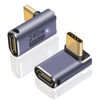 Picture of Poyiccot USB C 90 Degree Adapter, Up and Down USB C Adapter 240W, 90 Degree USB C Adapter 40Gbps, USB C Male to Female Adapter 8K@60Hz Video Support Thunderbolt 4/3 for Notebook, iPad