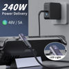 Picture of Poyiccot USB C 90 Degree Adapter, Up and Down USB C Adapter 240W, 90 Degree USB C Adapter 40Gbps, USB C Male to Female Adapter 8K@60Hz Video Support Thunderbolt 4/3 for Notebook, iPad