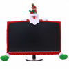 Picture of SUSHAFEN 1 Pack Christmas Computer Monitor Border Cover TV Monitor Cover Elastic Laptop Computer Cover for Xmas Home Office Computer Decoration-Santa Claus