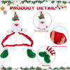 Picture of SUSHAFEN 1 Pack Christmas Computer Monitor Border Cover TV Monitor Cover Elastic Laptop Computer Cover for Xmas Home Office Computer Decoration-Santa Claus
