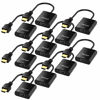 Picture of Moread Gold-Plated Active HDMI to VGA Adapter, 10 Pack, Male to Female with Micro USB Power Cable & 3.5mm Audio Port Cable for PS4, MacBook Pro, Mac Mini, Apple TV