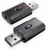 Picture of SIREG USB Blue Tooth Audio Transmitter Blue-Tooth Receive Audio Call Adapter for Car Tablet Laptop PC TV, Plug and Play, aptX Low Latency