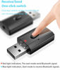 Picture of SIREG USB Blue Tooth Audio Transmitter Blue-Tooth Receive Audio Call Adapter for Car Tablet Laptop PC TV, Plug and Play, aptX Low Latency