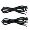 Picture of Jienk 2Pcs 3FT 16AWG Right Angle DC Power Pigtails Cable, 5.5mm x 2.5mm Male Barrel Jack Plug to Bare Wire Open End Repair Cable for CCTV Security Camera,DVR,LED Strip Light Power Supply Replacement