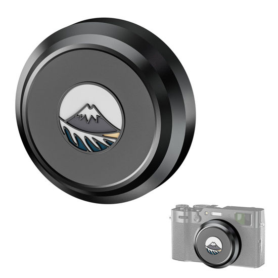 Picture of NEEWER Lens Cap for X100V & X100VI, Aluminum Alloy Snap On Lens Protector Cover with Scratch Resistant Interiors, Compatible with Fujifilm X100V & X100VI, Black, CA113