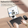Picture of voppton for Samsung Galaxy Z Fold 6 5 4 Stand and Keyboard Mouse, Portable Mini Bluetooth-Compatible Keyboard, Foldable Adjustable Tablet Stand Holder for Desk, with Wireless Mouse & Pen