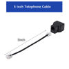 Picture of Yumiwoow Phone Line Splitter,Telephone Splitter,with RJ11 6P4C Plugs,Suitable for Telephone,Fax Machine (Black /12 Pack)