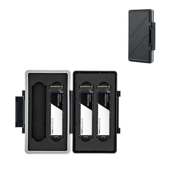 Picture of Compact M.2 2280 2260 2240 2242 2230 Case,4 Slots M.2 SSD Holder Box,M.2 Internal Solid State Hard Drive Storage,Water-Resistant,Dustproof,Shockproof