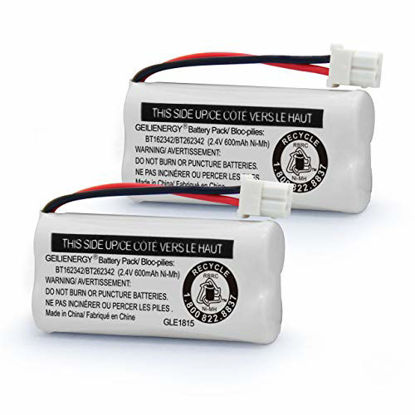 Picture of GEILIENERGY Replacement Battery BT162342 / BT262342 BT166342/BT266342 BT183342/BT283342 Compatible for Cordless Telephones CS6114 CS6419 CS6719 EL52300 CL80111(Pack of 2)