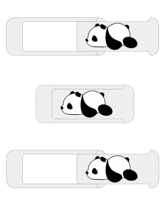 Picture of JUNGLE DEER Laptop Camera Cover Slide,Webcam Cover Slide,Protecting Your Privacy Security & Shelter from Breath Lamp - Cute Pattern Design 丨 Fits Laptop & Desktop, PC - Ultrathin for iMac(Cute Panda)