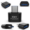 Picture of USB C to USB A Adapter (5 Pack); Inexpensive Economy Pricing for Bulk Purchases; Convert USB port for Laptop, Phone, Computer, Keyboard; USBC to USBA; USB-C Male to USB-A Female 2.0 Adapter
