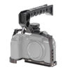 Picture of Hersmay Fuji XS20 Camera Cage with Top Handle, Aluminium Full Cage for FUJIFILM X-S20 Accessories with Quick Release Plate for Arca Stand, Cold Shoe, NATO Rail and 1/4" & 3/8" Threaded Holes