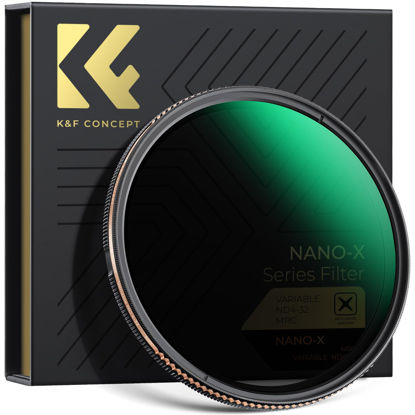 Picture of K&F Concept 77mm Variable ND4-32 ND Lens Filter, 2-5 Stops Adjustable Neutral Density Camera Lens Filter with 28 Multi-Coatings (Nano-X Series)